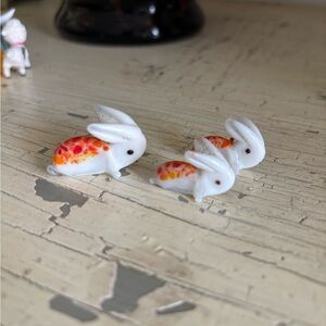 (14) Large Lot of Handblown miniature figurines: bunnies, octopus, elephants…..